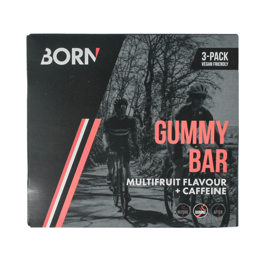 BORN Op=Op Gummy bar multifruit flavour + caffeine 30g 3.00 Stuks