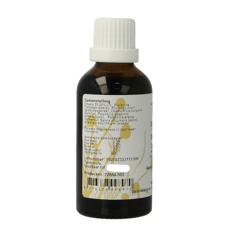 Groene Os Digestivo complex voedingssupplement voor hond en kat, 50 ml, flacon met doseerspuit voor spijsvertering ondersteuning