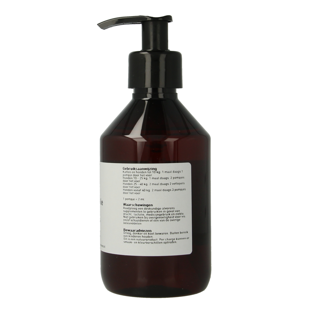 Groene Os Vis omega voedingssupplement voor honden en katten, 250 ml fles, natuurlijke visolie voor diergezondheid