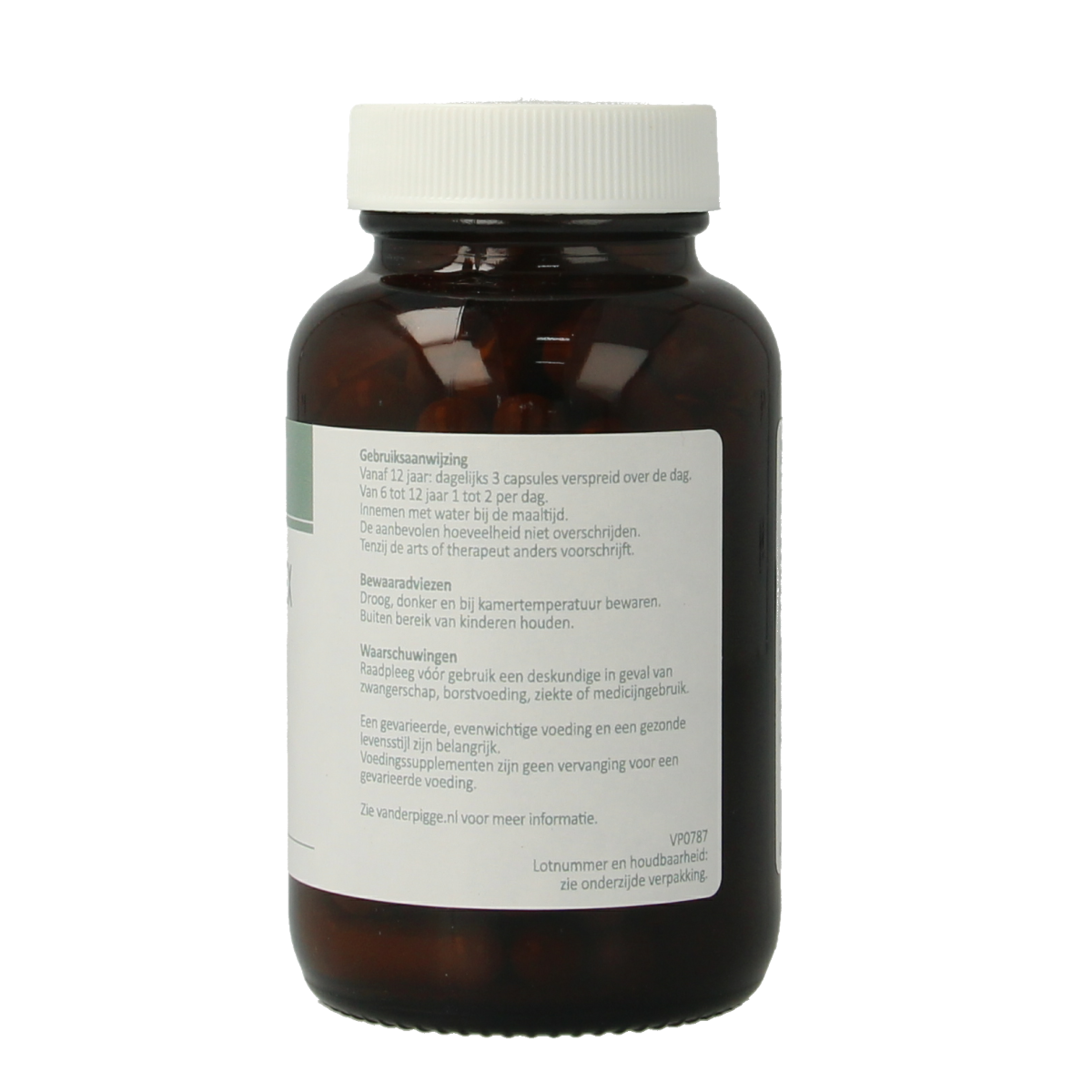 van der Pigge Kinine Complex capsules, herbal supplement in a bottle of 90 capsules, natural kruidenpreparaten for wellness
