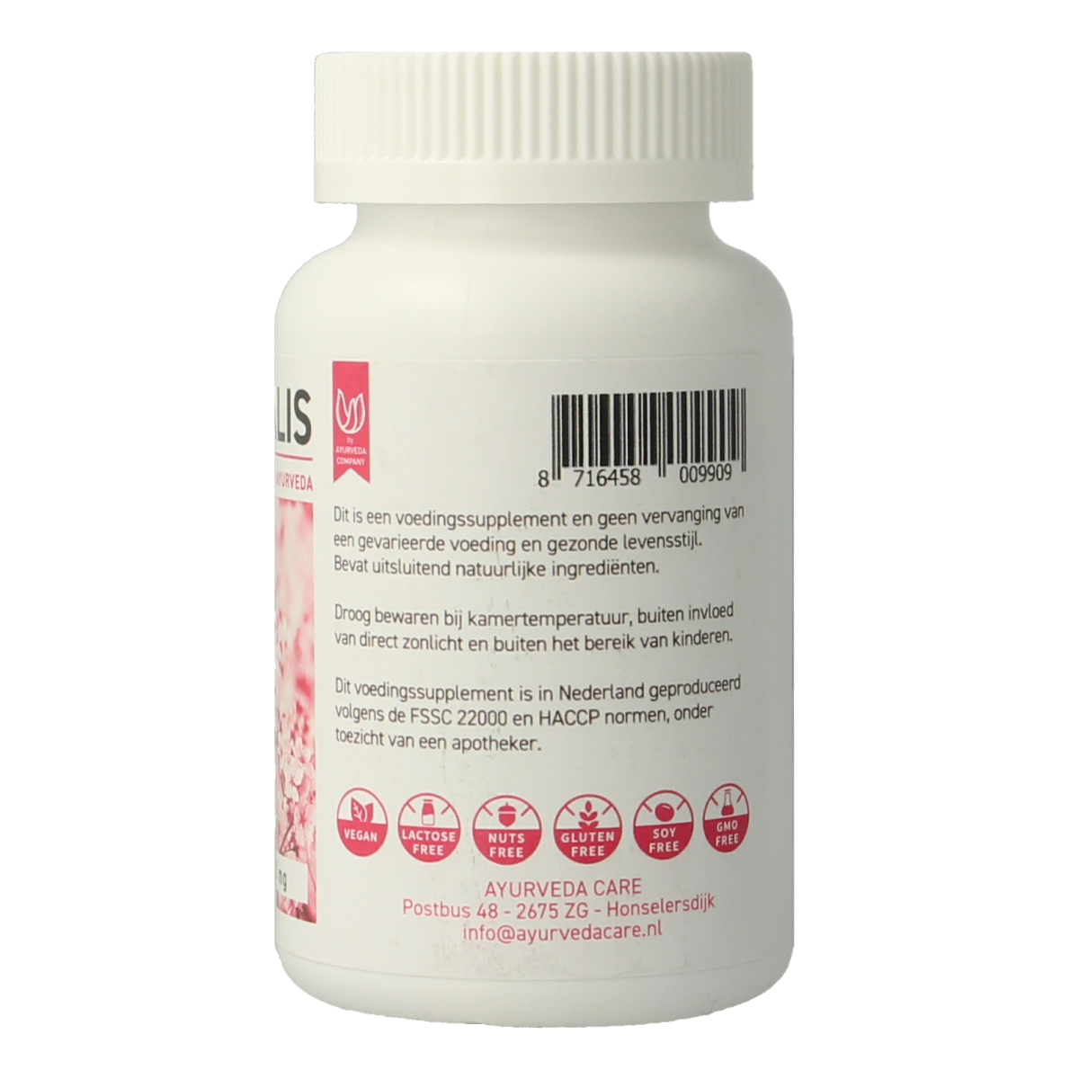 Ayu Care Femalis herbal supplement tablets in a blister pack, natural ingredients for women's health, by Ayu Care.