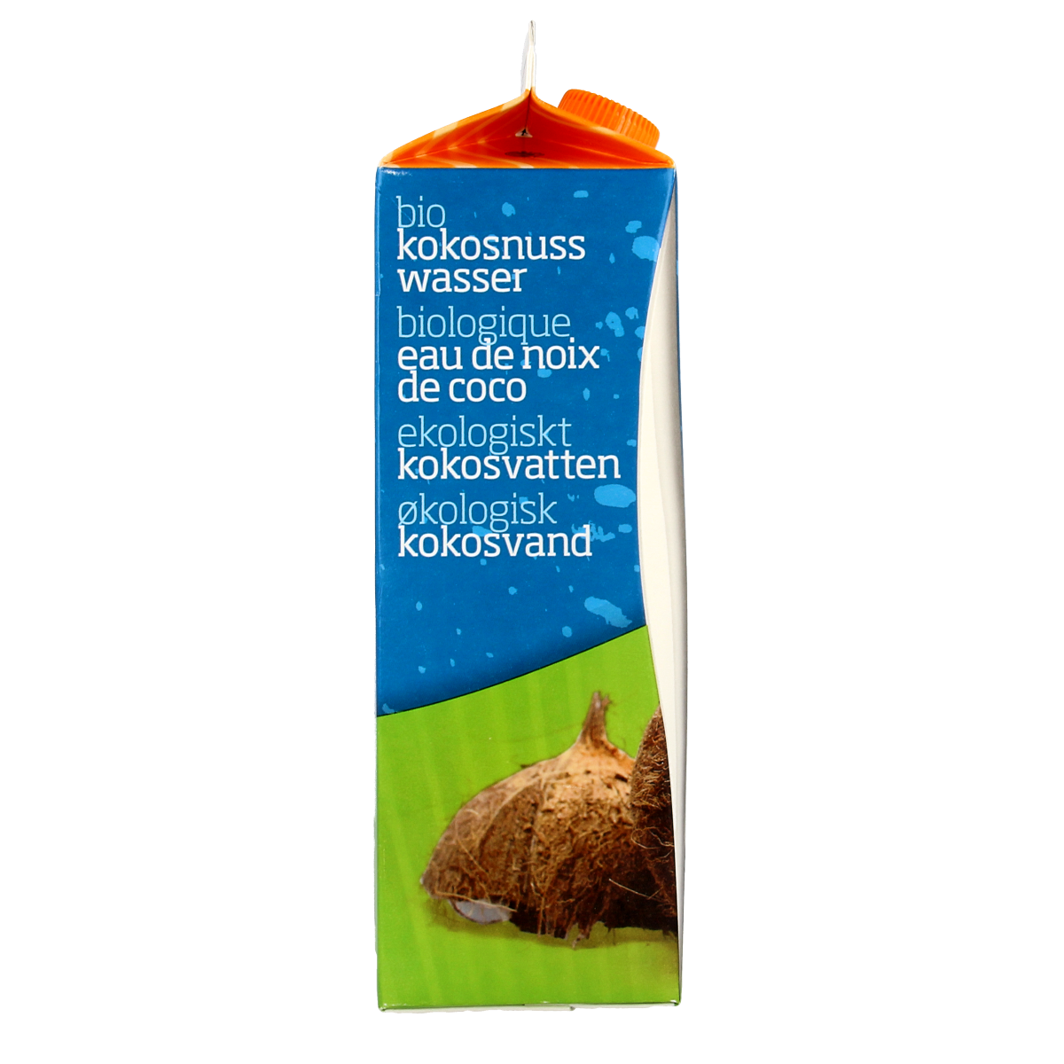Omega & More Kokoswater bio in a 1-liter bottle, fresh organic coconut water from the Dranken en Sappen category.