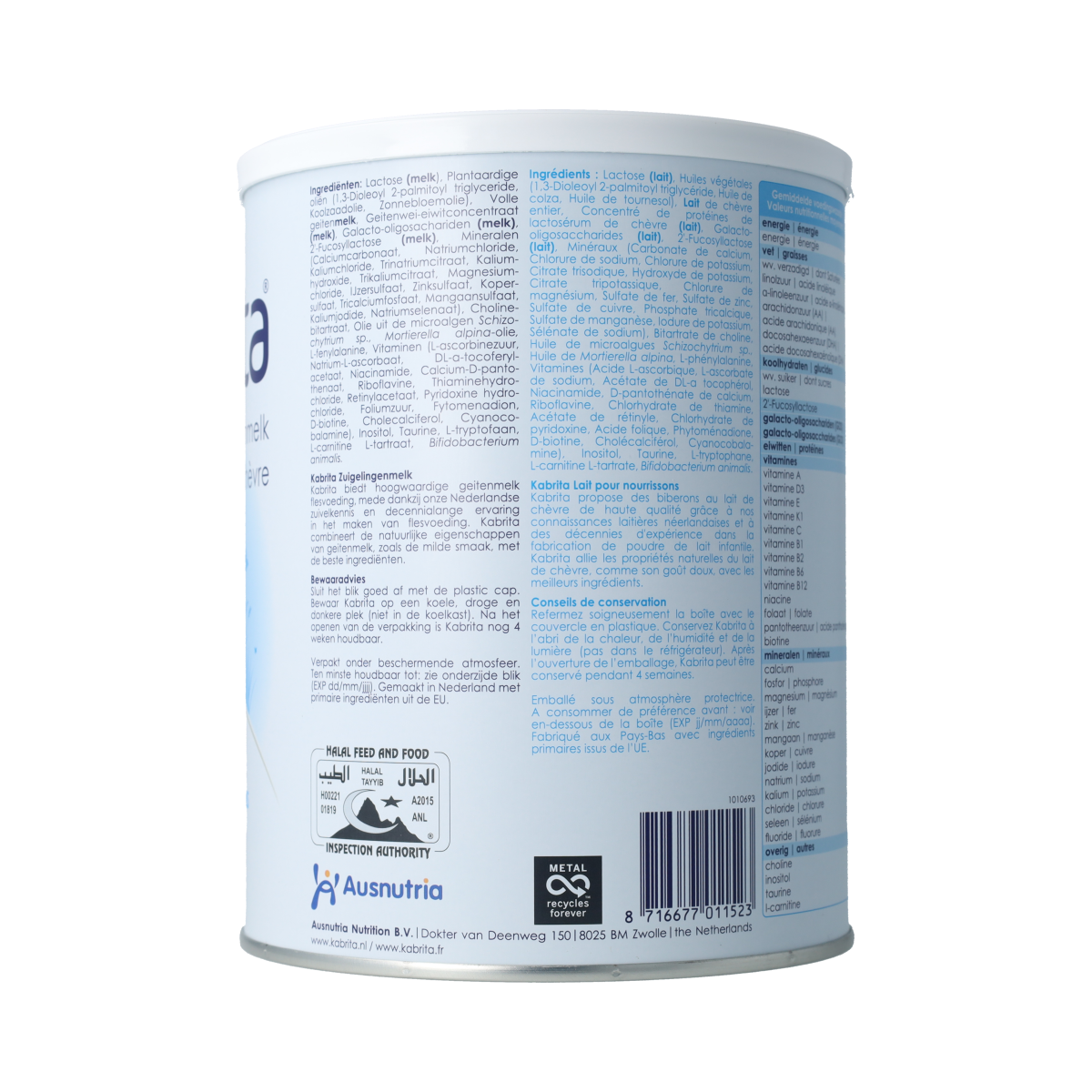 Kabrita Volledige Zuigelingenvoeding 1 800.00 Gram