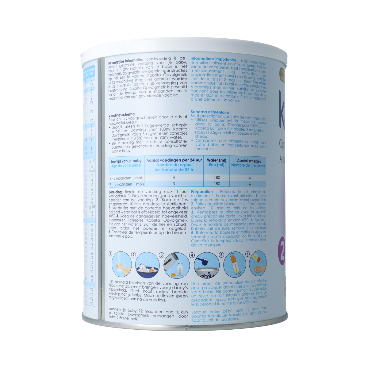 Kabrita Opvolgmelk 2 800.00 Gram