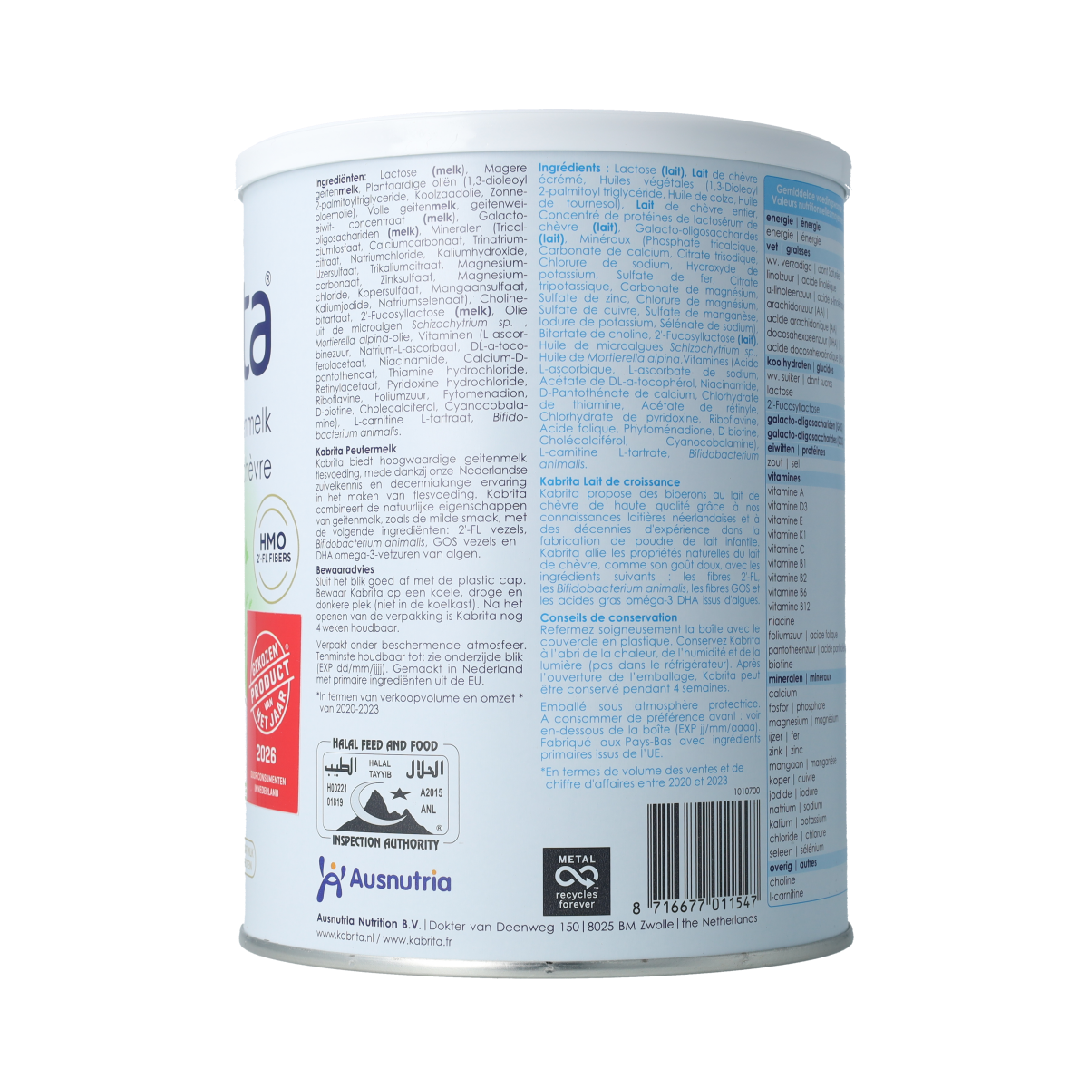 Kabrita Peutermelk 3 800.00 Gram