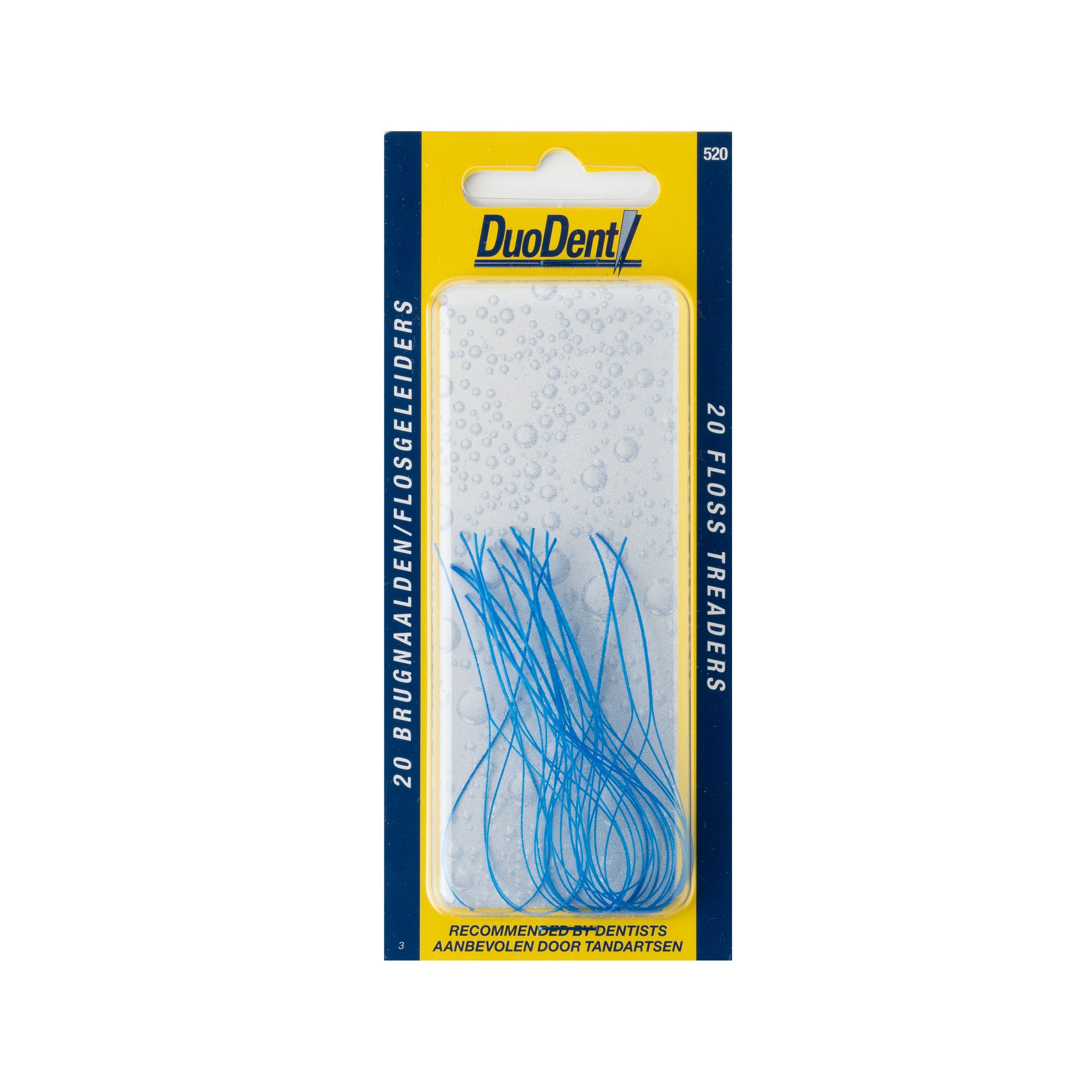 Duodent Brugnaald/flosgeleiders super fine, 20 stuks, tandenstokers en ragers for gentle interdental cleaning.