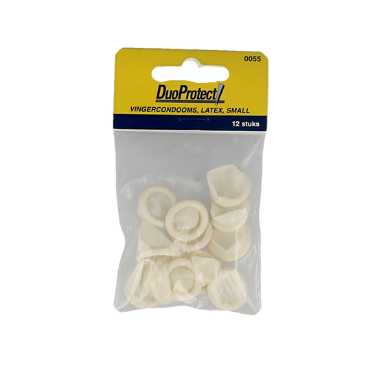 Duoprotect Vingercondoom maat S, 12 stuks, medische handschoenen en beschermende kleding, flexible and protective for medical use.