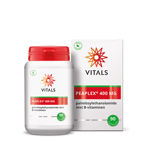 Vetzuren Vitals Peaplex 90 capsules bottle with label displaying product name and brand on a white background.