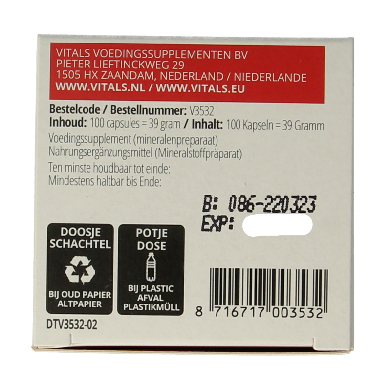 Vials of Vitals Jodium bio herbal supplement capsules, 100-count, natural iodine-rich kruidenpreparaten for health support