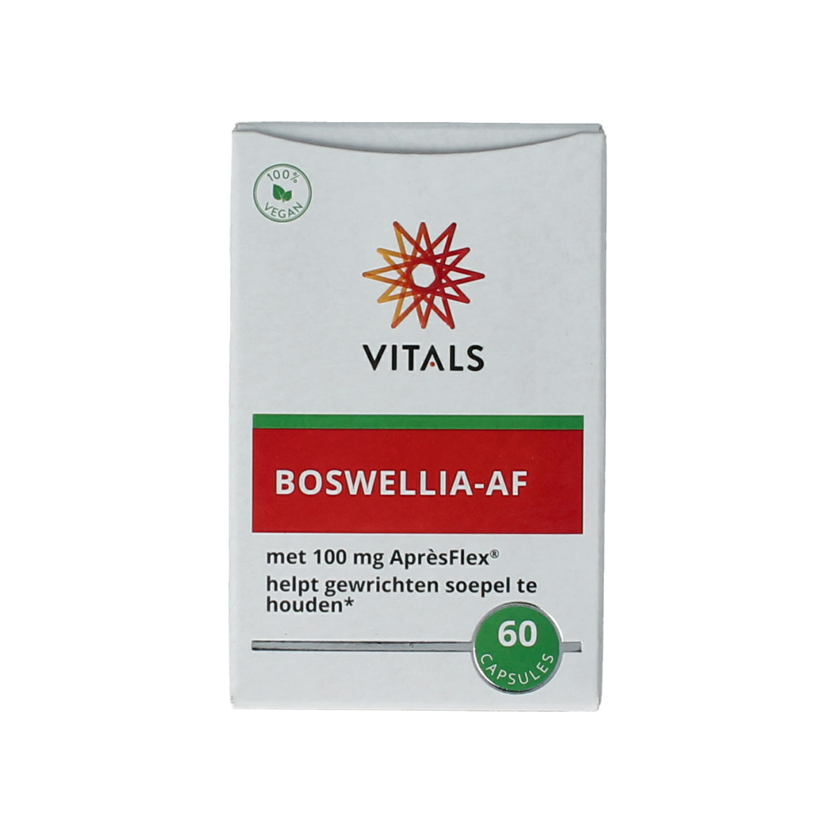 Vitals Boswellia herbal supplement capsules, natural herbal remedy from Vitals in a bottle of 60 capsules.