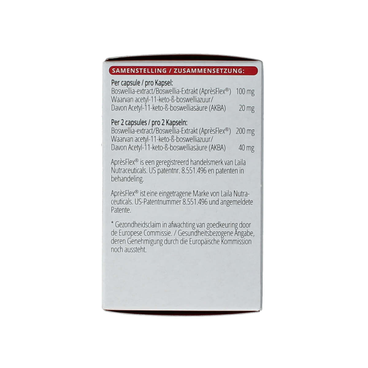Vitalize Boswellia AF capsules by Vitals, herbal supplement in a white bottle with 60 capsules for joint support.