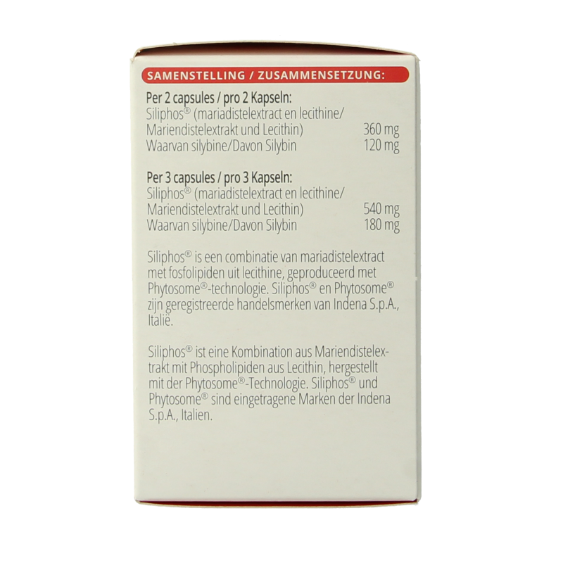 Vitals Mariadistel-PS herbal supplement in a bottle of 60 capsules, featuring herbal ingredients for liver support.