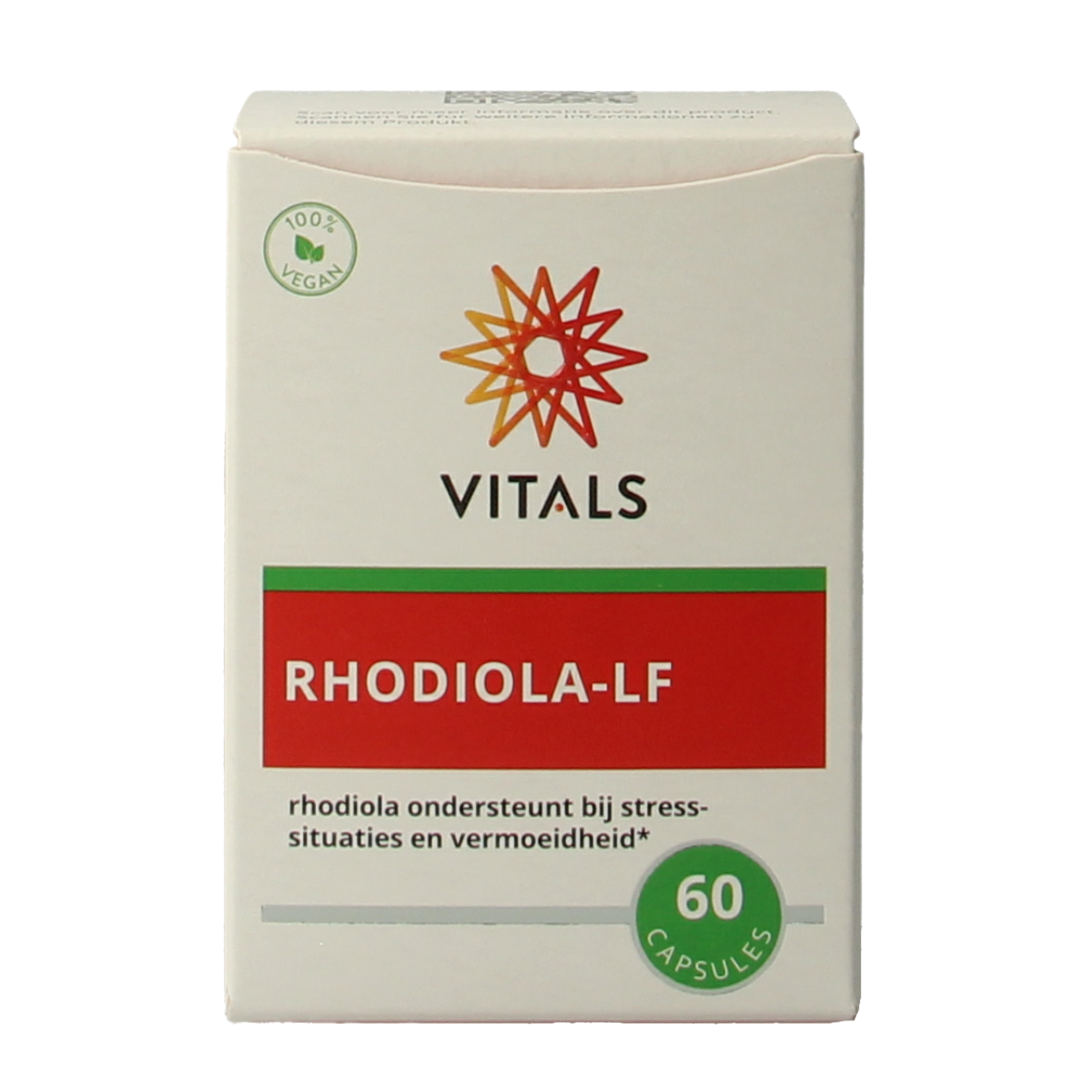Vitals Rhodiola LF capsules, dietary supplement for animals, natural herbal product in a bottle of 60 capsules.