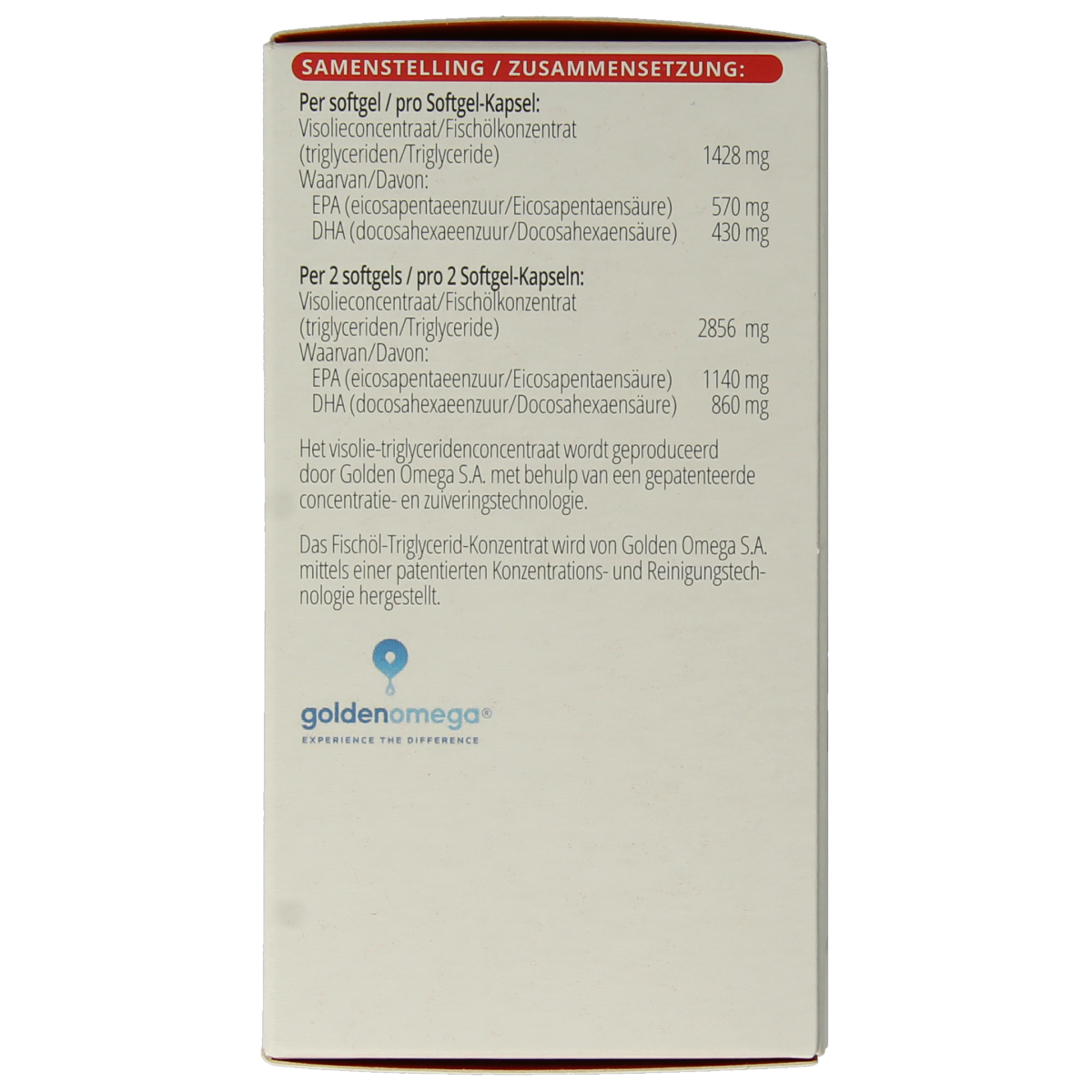 Vetzuren Vitals EPA/DHA Ultra Pure 1000mg softgels, bottle of 60, showing clear softgel capsules on the label.