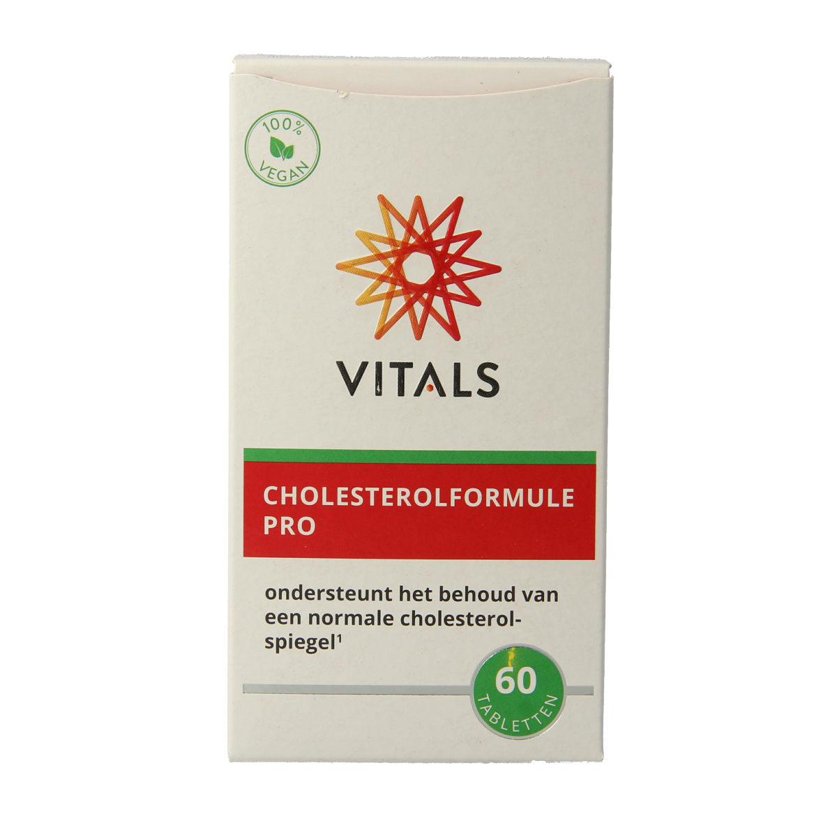 Vitals Cholesterolformule Pro herbal supplement tablets, 60 count, natural herbal remedy for cholesterol support.