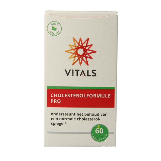 Vitals Cholesterolformule Pro herbal supplement tablets, 60 count, natural herbal remedy for cholesterol support.