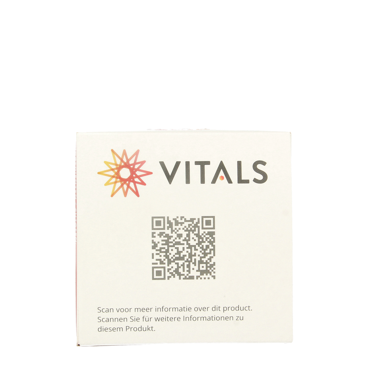 Vitals Guarboonvezels Vezels en Enzymen supplement in a 200g container, showing the product packaging and label.