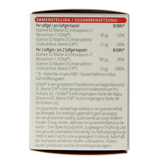 Vitals Vitamine K2 + D3 60.00 Softgels