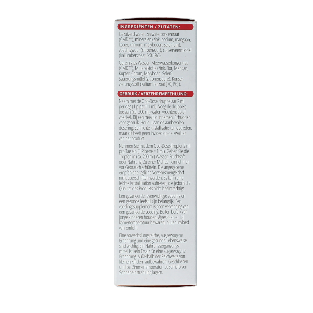 Vitals Elementair mineralen multi-trace supplement in a 60ml bottle, featuring a natural blend of essential trace minerals.