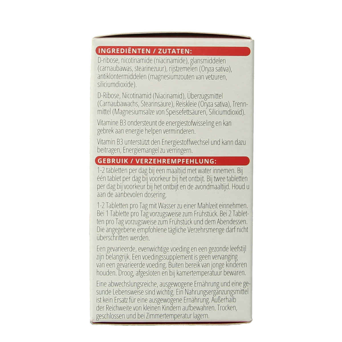 Vitals Vitals NDR 760mg multivitamin tablets, 60-count, showing the packaging and tablets in blister packs.