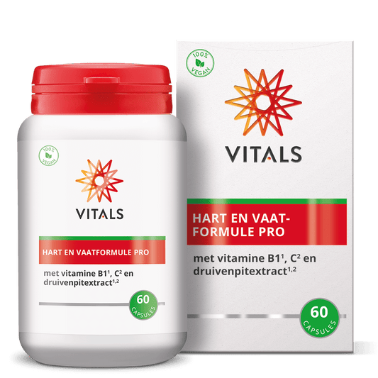 Vitamins multivitamin capsules by Vitals Hart- en vaatformule pro, 60 capsules for daily nutritional support.