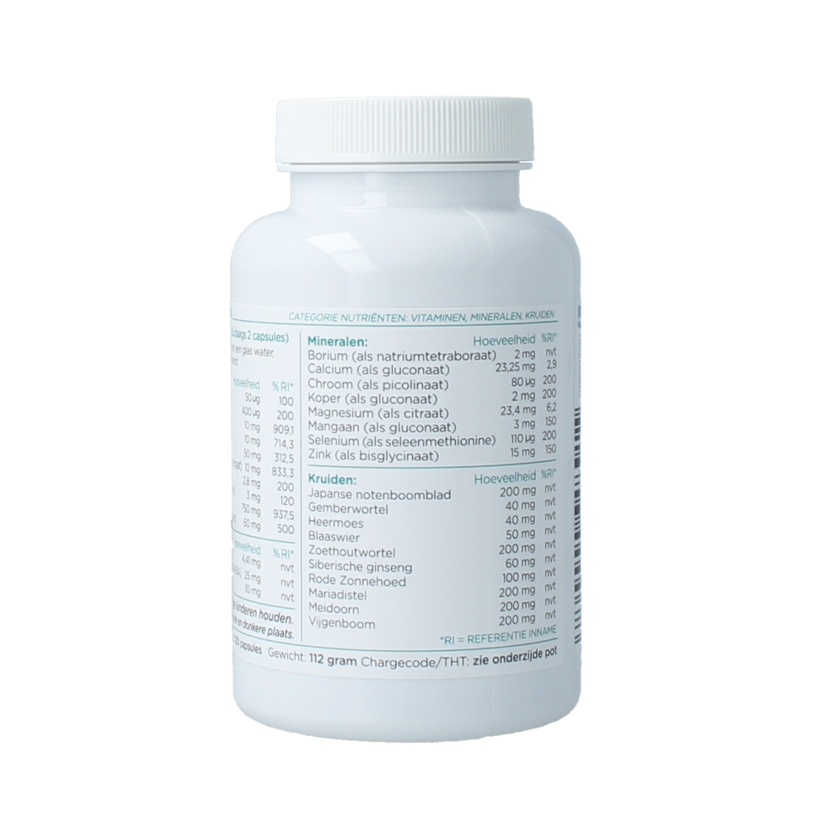 HME Bloedgroep Multi AB vitamin capsules, multi-vitamin supplement, 120 capsules, dietary supplement, HME brand