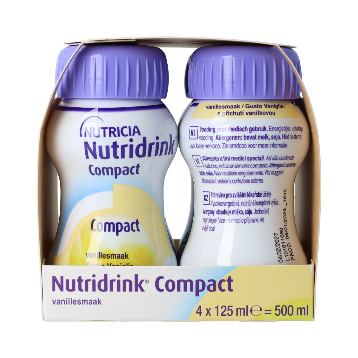 Nutridrink Compact vanille 125ml 4.00 Stuks