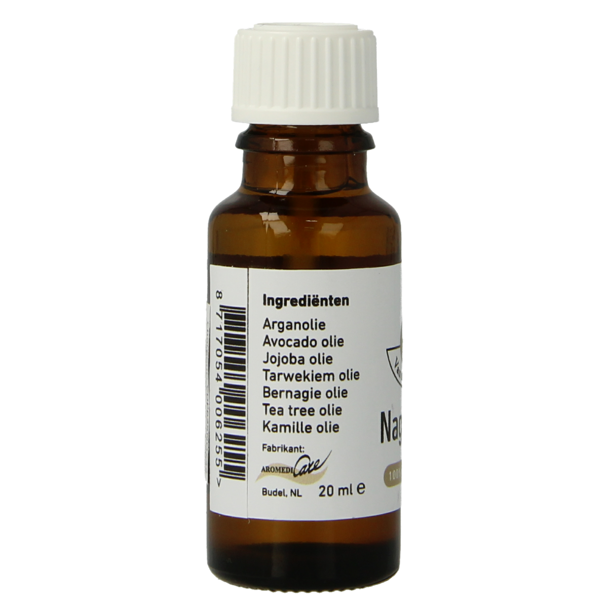 Van Der Pluym Nagelolie 20ml hand care product with a clear bottle and dropper for nourishing nail and cuticle treatment.