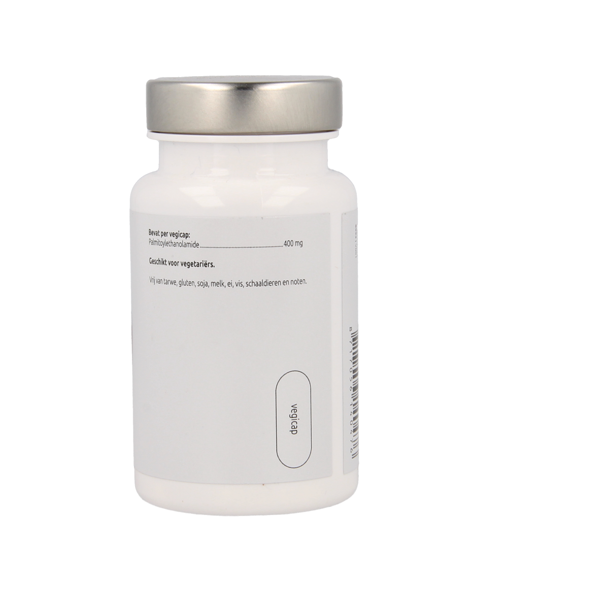 VitOrtho PEA 400 mg palmitoylethanolamide vegetarian capsules, dietary supplement for wellness, shown in the image.