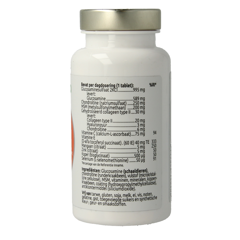 VitOrtho FlexForm VH gewrichten formule mineralen supplement in 60 tablets, supports joint health and mobility.