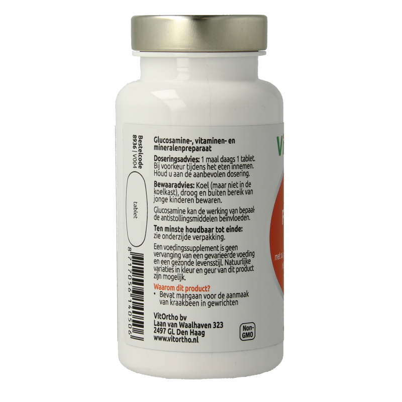 VitOrtho FlexForm VH Gewrichten formule mineralen supplement in 60 tabletten, supporting joint health and mobility.