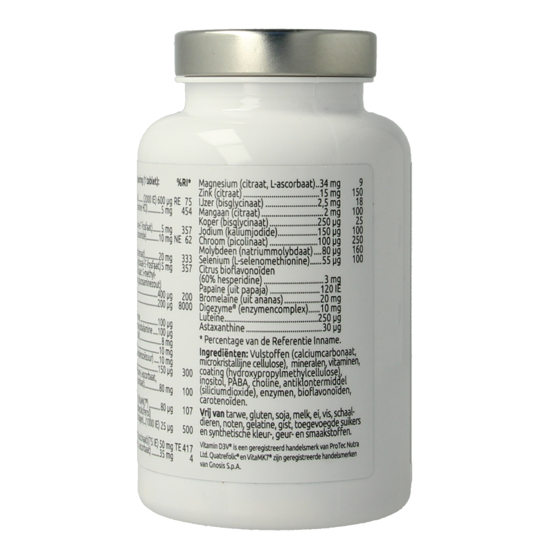 Bottle of VitOrtho Meer in 1 50+ multivitamin tablets showing the label and packaging for adults over 50.