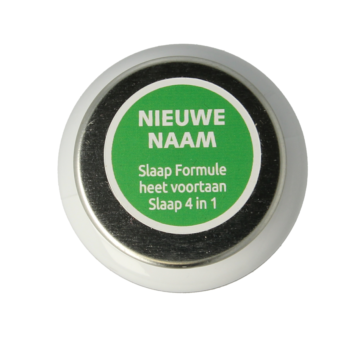 VitOrtho Slaap 4 in 1 vegetaarische capsules, herbal supplement, shown in clear container with capsules inside.
