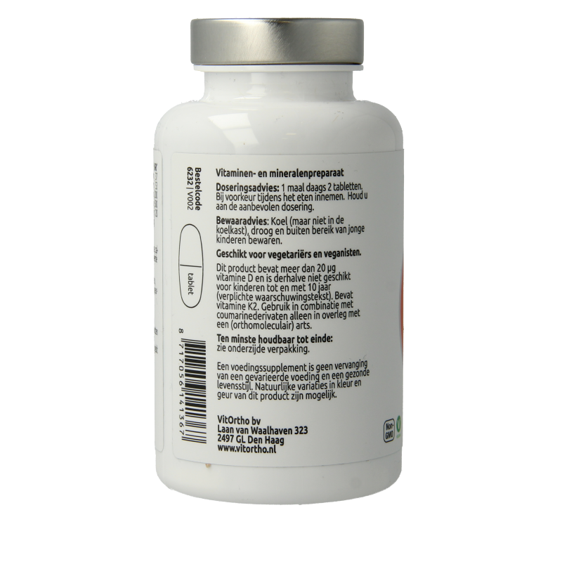 VitOrtho BotForm 60 tablets, mineral multivitamin supplement in blister pack, designed for mineral and vitamin support.