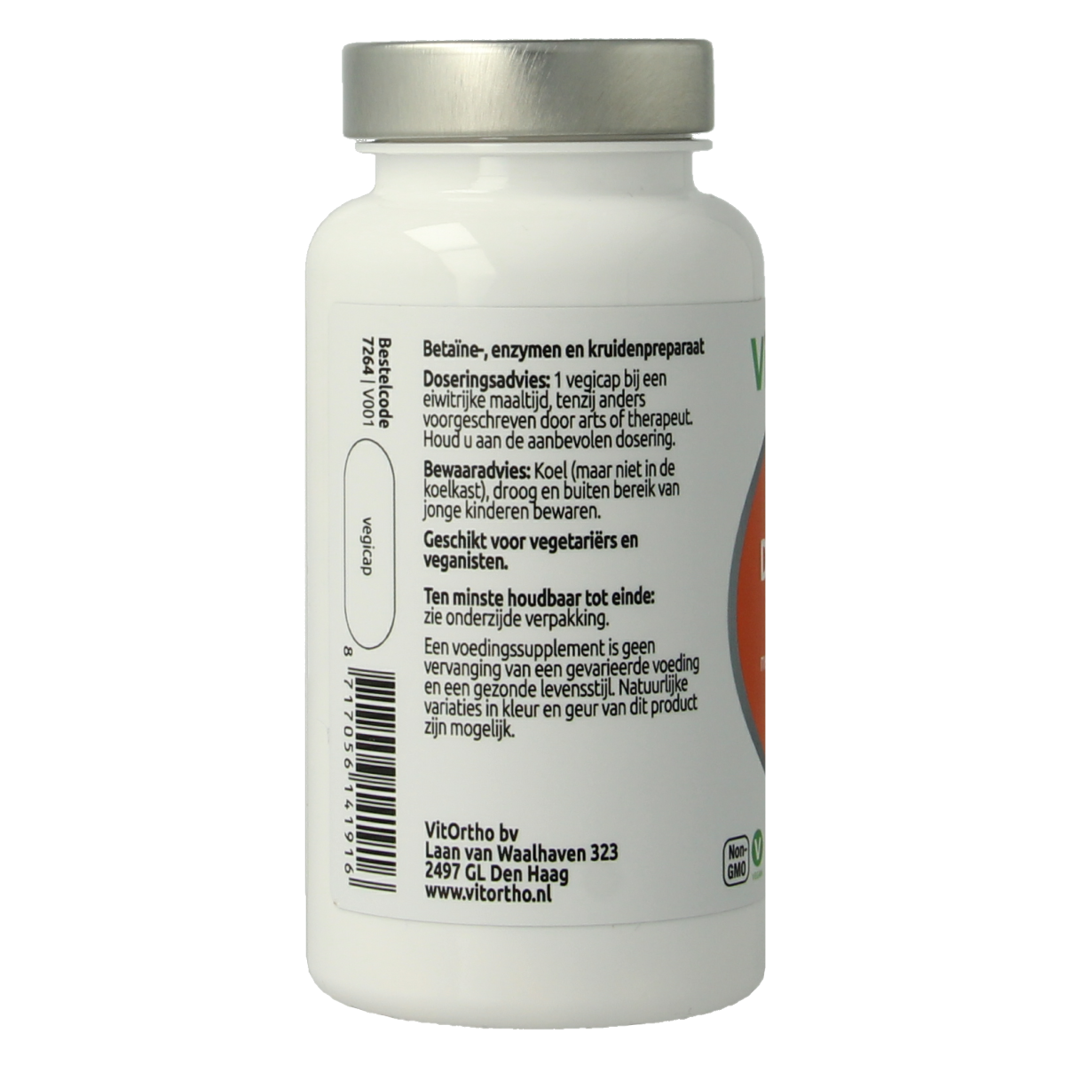 Vitamin and mineral multi capsules by VitOrtho, Deflaform 60 vegetarian capsules, natural supplement with assorted minerals.