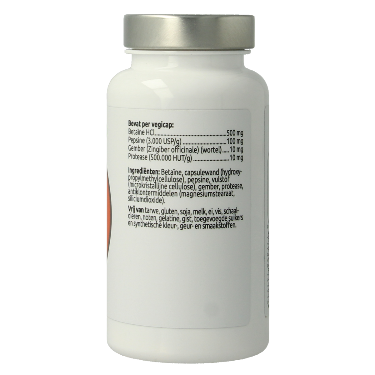 VitOrtho Deflaform 60 vegetarian mineral capsules in a bottle, dietary supplement with colorful capsules for digestive health.