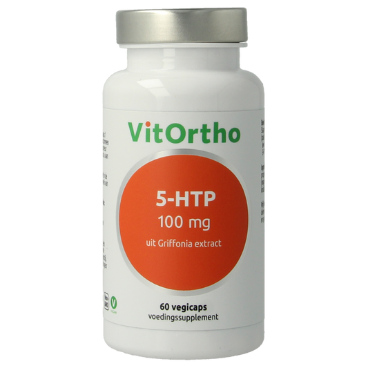 VitOrtho 5-HTP Griffonia extract vegetarian herbal capsules, 60 count, dietary supplement for mood and sleep support