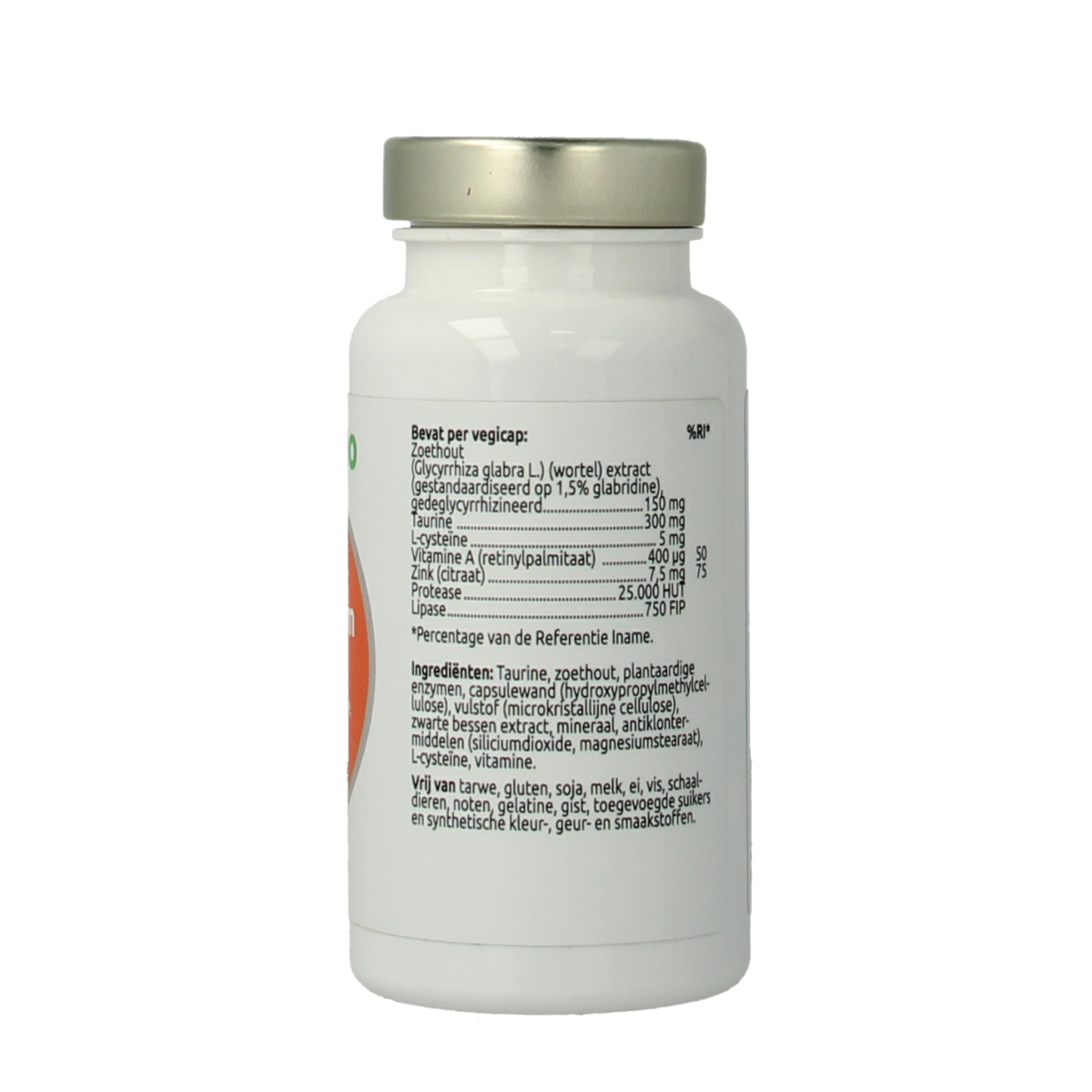 VitOrtho Gastroform vegetarian herbal capsules, 60 count, with natural plant ingredients for digestive support.