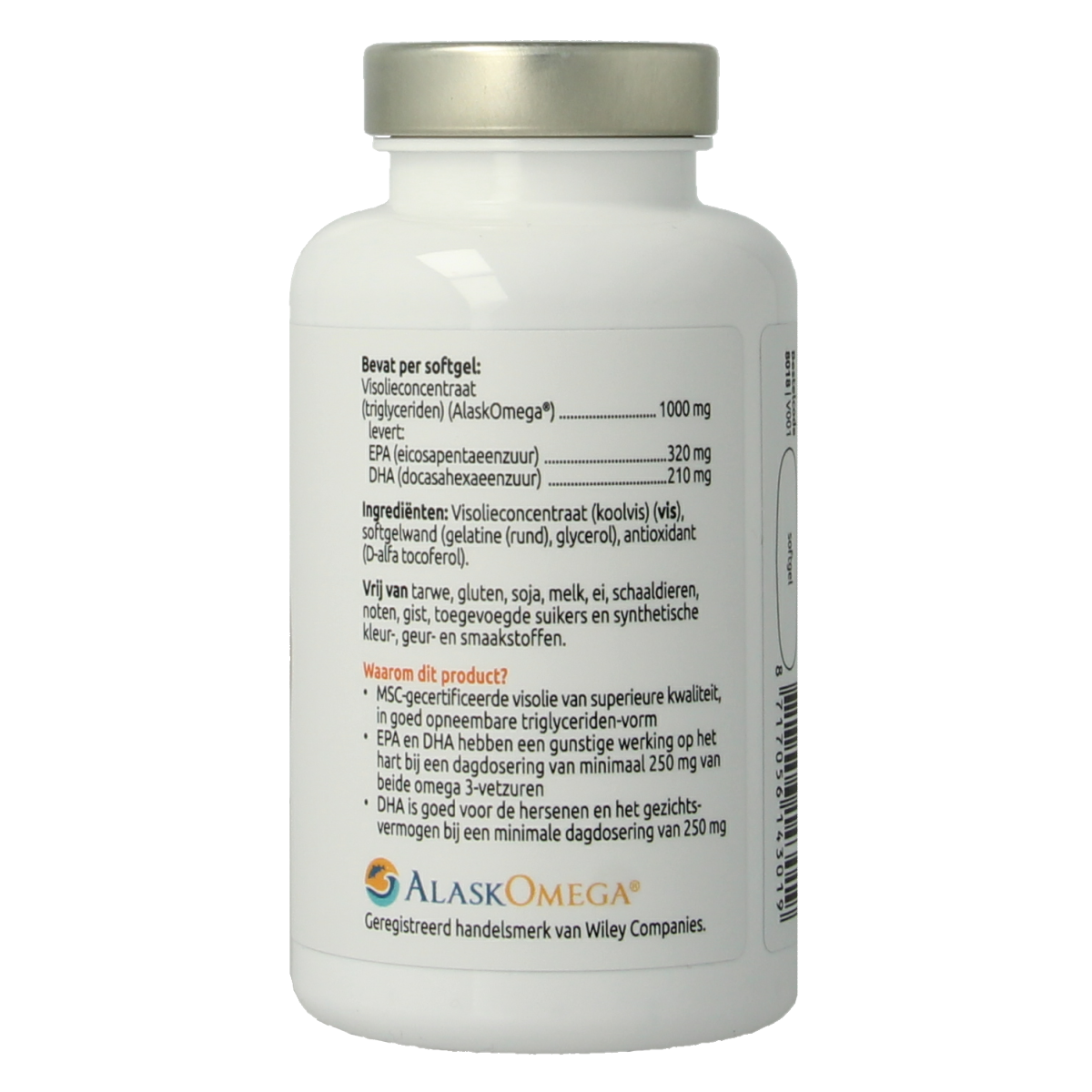 VitOrtho Visolie premium TG 1000mg softgels, Vetzuren supplement, clear softgel capsules on a white background
