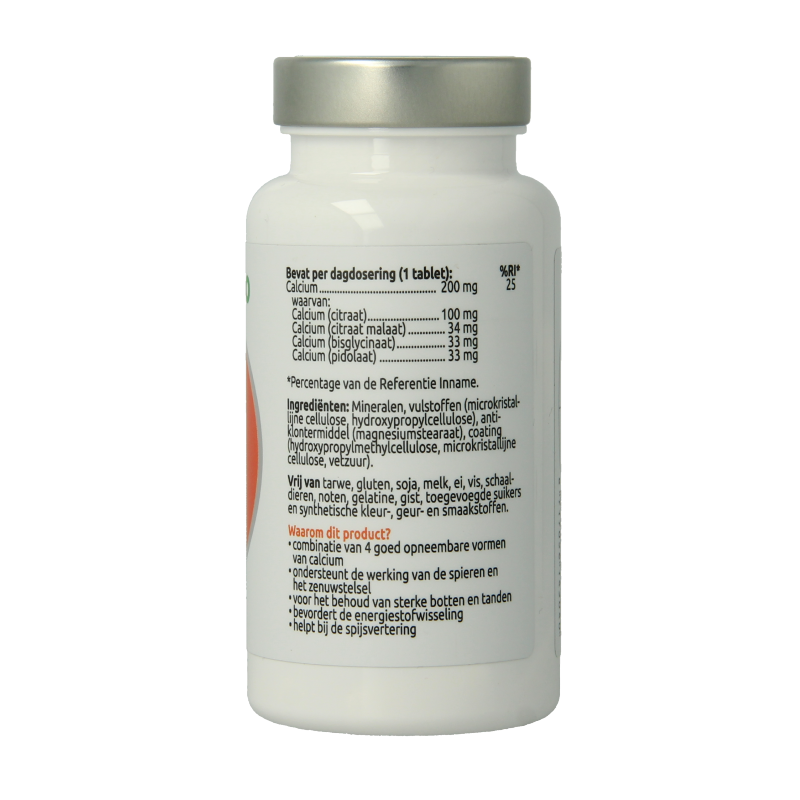 VitOrtho Calcium 4-in-1 mineral multivitamin tablets, showing a bottle of 60 tablets with colorful tablet images.