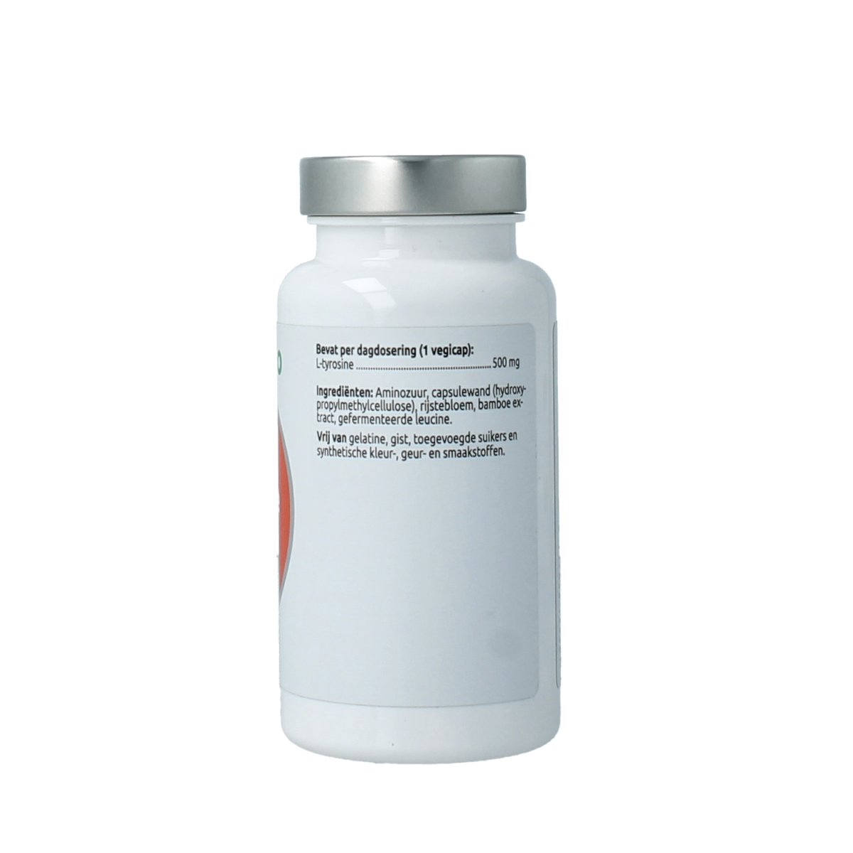 VitOrtho L-Tyrosine 500mg vegetarian capsules, dietary supplement with 60 capsules, amino acids for mental focus and energy.