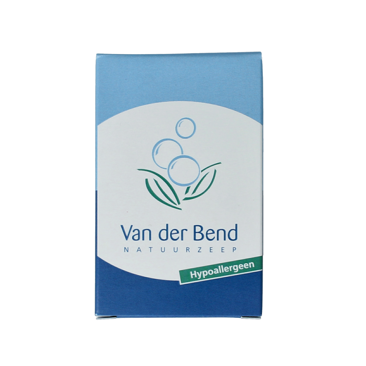 Van Der Bend Zeep 100g bar soap with a smooth, creamy texture and natural packaging, designed for gentle cleansing.