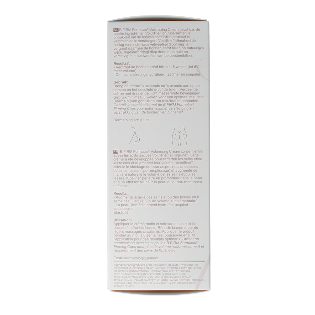 Breast Gro Volumizing Creme in 100ml jar, a body care product designed to enhance breast fullness and shape.