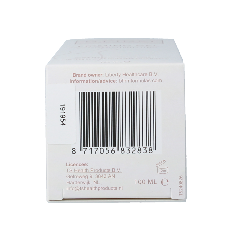 Breast Gro lifting gel in 100ml tube, body care product for breast enhancement and firming, shown in a sleek container.