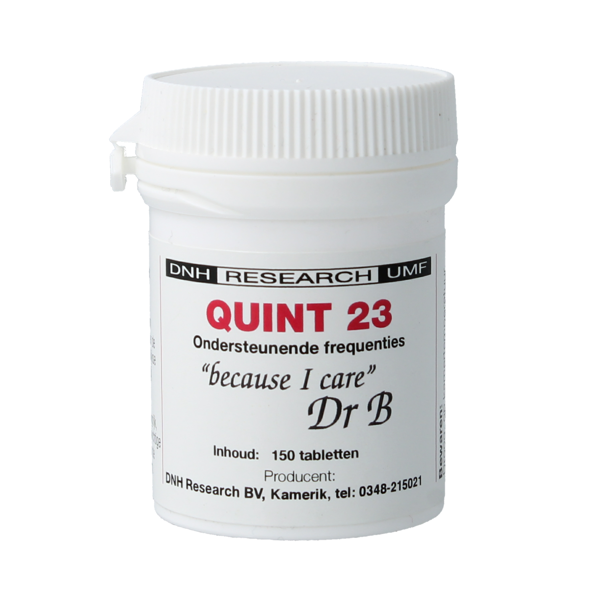 DNH Quint 23 herbal supplement tablets in a blister pack, natural plant-based remedy by DNH for wellness.