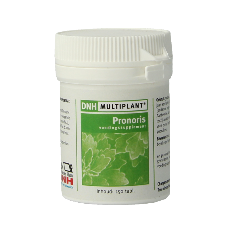 DNH Pronoris Multiplant 150 tablets, herbal supplement in blister pack, natural herbal preparation by DNH.