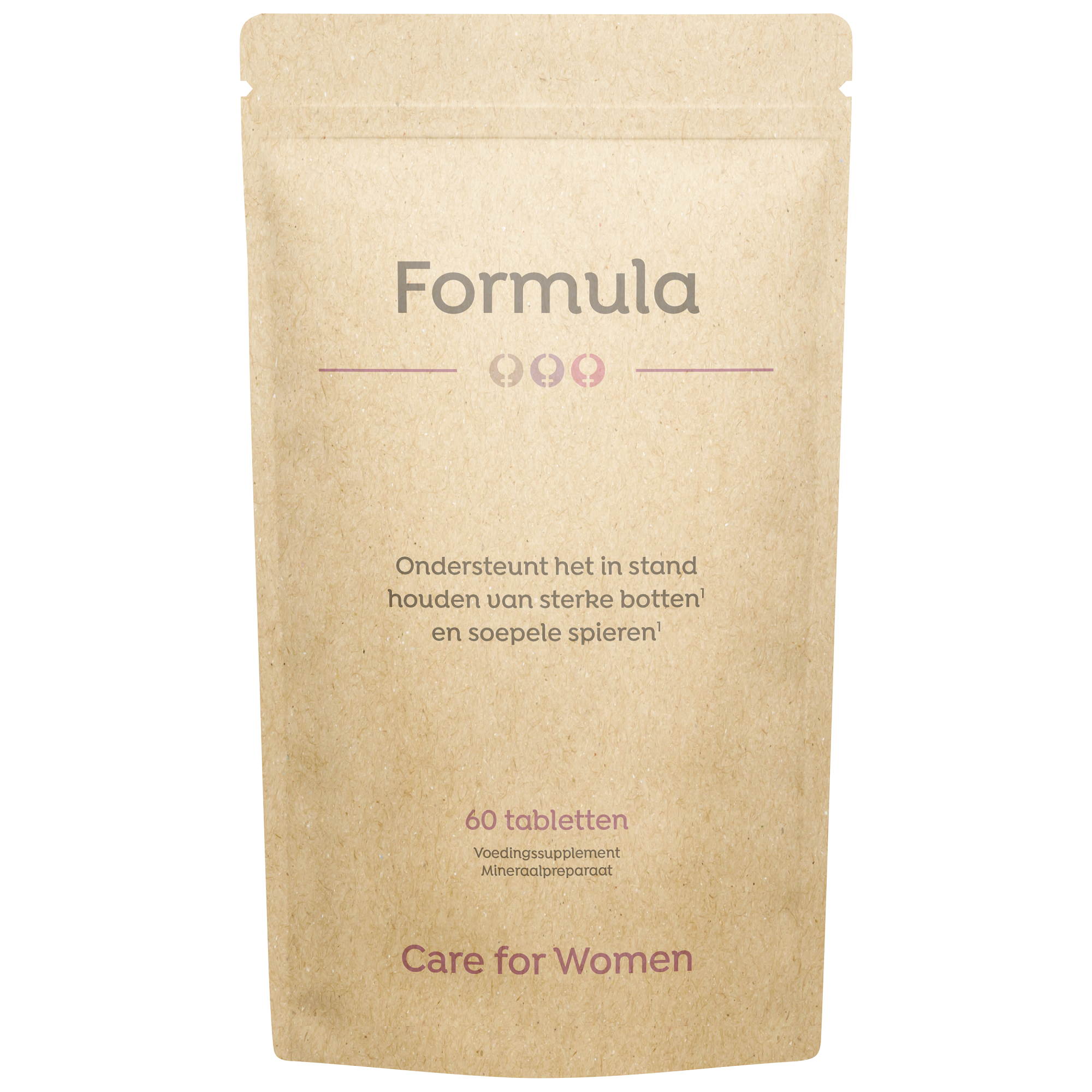 Care For Women mineral multivitamin tablets in a bottle, designed for women's nutritional support, with 60 tablets included.