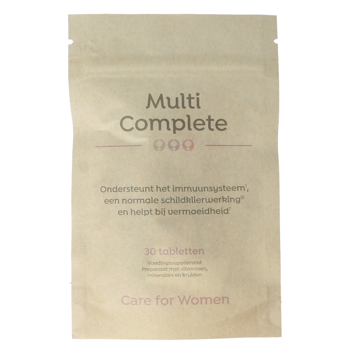 Care For Women Multi mineral tablets in a bottle, dietary supplement for women’s health, shown in the product image.