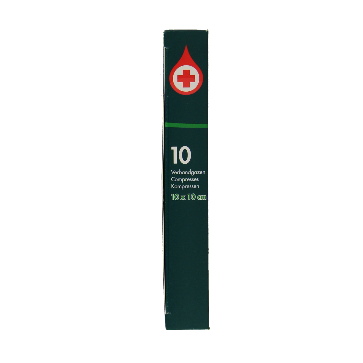 Biogaze Verbandgaas 10x10cm gauze and compress pack, sterile medical dressings for wound care, 10 pieces.
