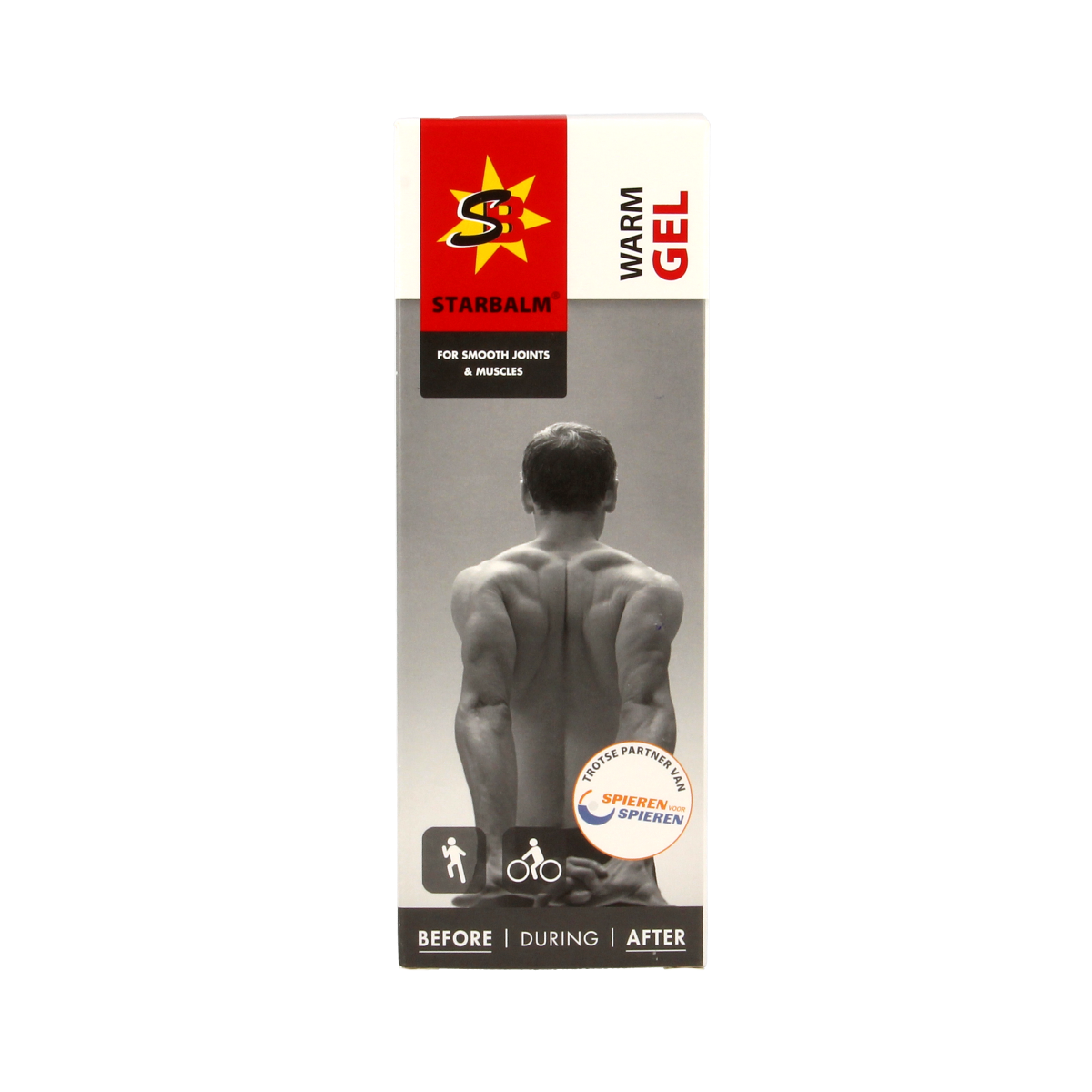 Star Balm Warm Gel 100ml for muscle and joint care, showing the gel in a tube with warm soothing properties.